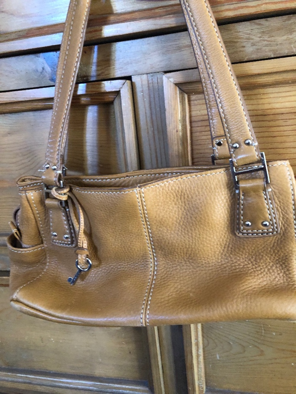 fossil leather bag